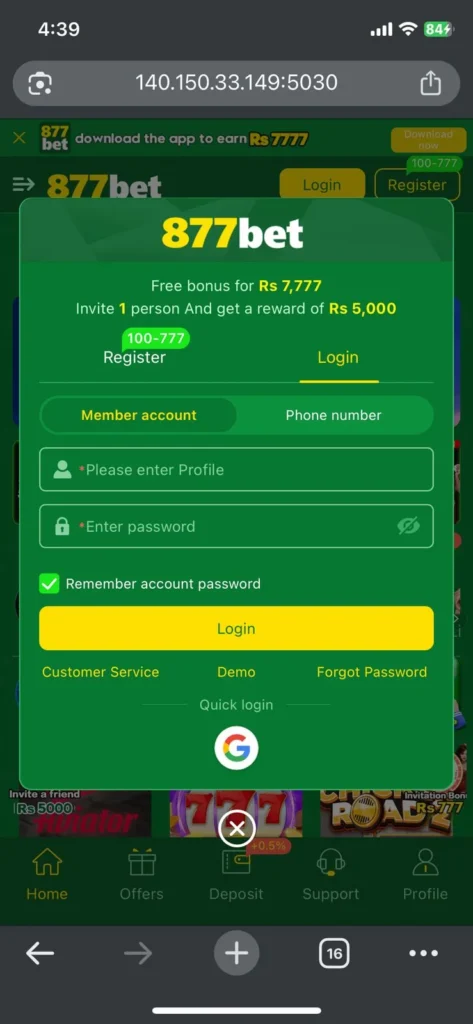 877Bet Game